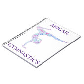 体操ワードアートスパイラルノート ノートブック (左側)