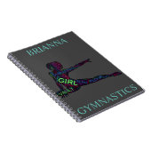 体操ワードアートスパイラルノート ノートブック (右側)