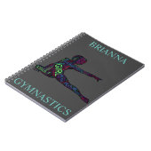 体操ワードアートスパイラルノート ノートブック (左側)