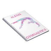 体操ワードアートスパイラルノート ノートブック (右側)