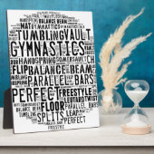 体操ワードクラウド フォトプラーク (側面)