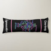 体操ワードクラウド ボディピロー (正面)