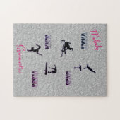 体操ヴォールト、バー、梁、床のカスタムパズル ジグソーパズル (横)