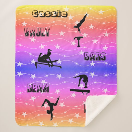 体操ヴォールト、バー、梁、床シェルパ毛布 シェルパブランケット (正面)