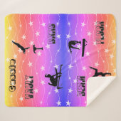 体操ヴォールト、バー、梁、床シェルパ毛布 シェルパブランケット (正面(横))