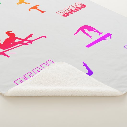 体操ヴォールト、バー、梁、床シェルパ毛布 シェルパブランケット (3/4)