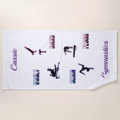 体操ヴォールト、バー、梁、床ビーチタオル ビーチタオル (正面)