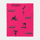 体操ヴォールト、バー、梁、床フリースブランケット フリースブランケット (正面)