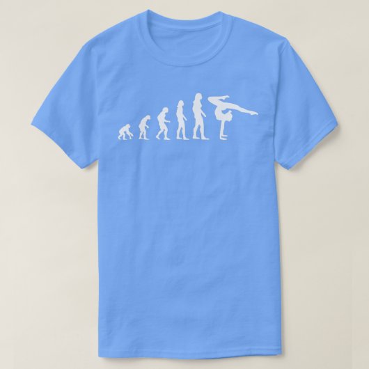 体操体操の進化ギフト女性女子 Tシャツ (デザイン正面)