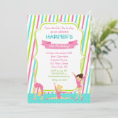 体操体操バースデーパーティ招待状 招待状 (スタンド正面)