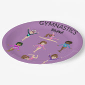 体操体操パーソナライズされた紙プレート ペーパープレート (アングル)