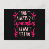 体操体操体操選手のスポーツ愛好家 案内ポストカード (正面)