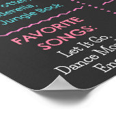 体操体操誕生日マイルストーンボードサイン ポスター (角)