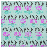 体操保の上で落ち着いておもしろいいる ファブリック (見本)