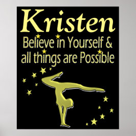 体操信じの夢のポスターパーソナライズされた ポスター