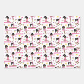 体操多文化パーソナライズされた ラッピングペーパーシート (正面2)