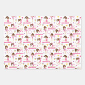 体操多文化パーソナライズされた ラッピングペーパーシート (正面)