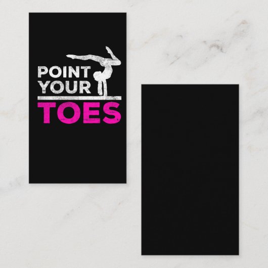 体操女子体操コーチスポーツアスリート 名刺 (正面/裏面)