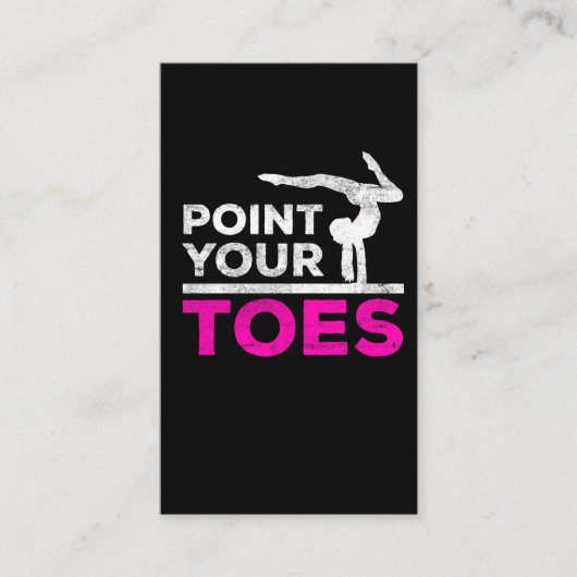 体操女子体操コーチスポーツアスリート 名刺 (正面)