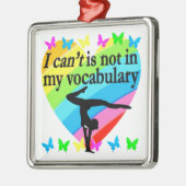 体操女子感動的デザイン メタルオーナメント (左)