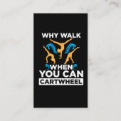 体操女子軽業種スポーツトレーニング 名刺 (正面)