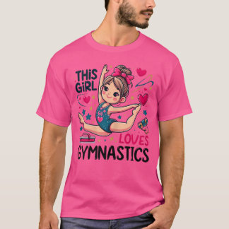 体操好き女子 ギャル 体操スポーツ愛好家 Tシャツ