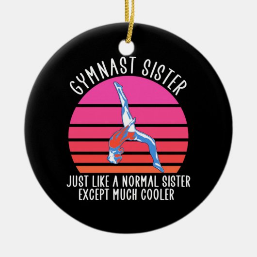 体操姉 セラミックオーナメント (正面)