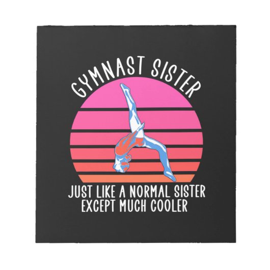 体操姉 ノートパッド (正面)