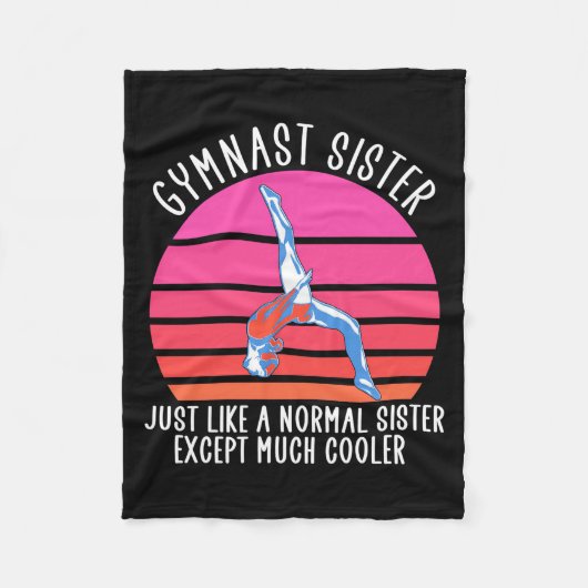 体操姉 フリースブランケット (正面)