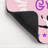 体操姿かわいい女の子体操パーソナライズされた マウスパッド (コーナー)