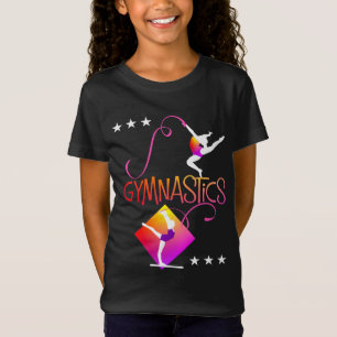 体操姿ズキュート女子体操グラフィック Tシャツ