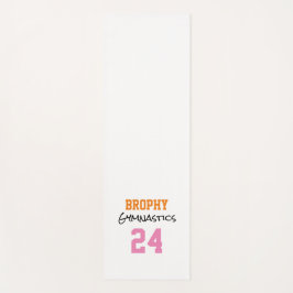 体操学校スポーツ年季チームカラーカラフル ヨガマット