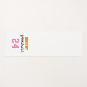 体操学校スポーツ年季チームカラーカラフル ヨガマット (正面(横))