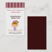 体操学校 名刺 (正面/裏面)