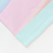 体操少女の転がり跳ね回り フリースブランケット (角)