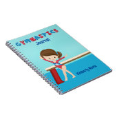 体操少女 かわいい オーダーメイド 体操 ノートブック (右側)