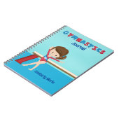 体操少女 かわいい オーダーメイド 体操 ノートブック (左側)