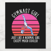 体操少女 ワインラベル (シングルラベル)