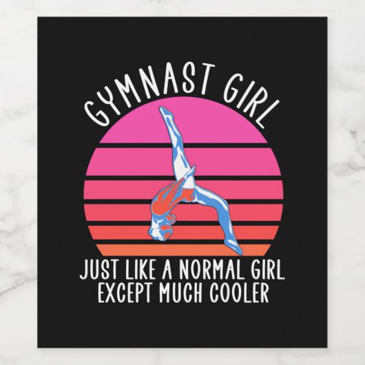 体操少女 ワインラベル (シングルラベル)