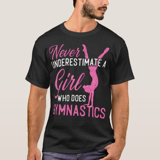 体操少女 体操をする少女を侮るな Tシャツ (正面)