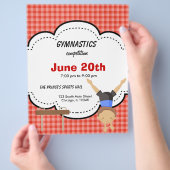 体操少年コンクール(赤) チラシ (手)