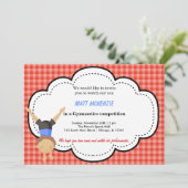 体操少年コンクール（赤） 招待状 (スタンド正面)