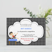 体操少年競技大会（ブラック） 招待状 (スタンド正面)