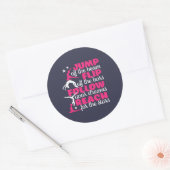 体操引用文ガール体操選手が梁から飛び降りる ラウンドシール (封筒)