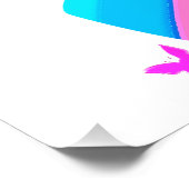 体操感動的ガールバタフライデザイン フォトプリント            (角)