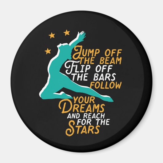 体操感動的スポーツ引用文体操少女 マグネット (正面)