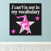 体操感動的デザイン キャンバスプリント (インサイチュ (ウッドフロア))