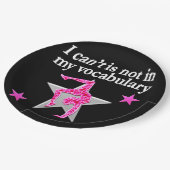 体操感動的デザイン ペーパープレート (アングル)