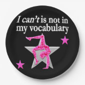 体操感動的デザイン ペーパープレート (正面)