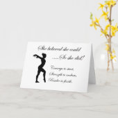 体操感動的引用文 カード (黄色い花)